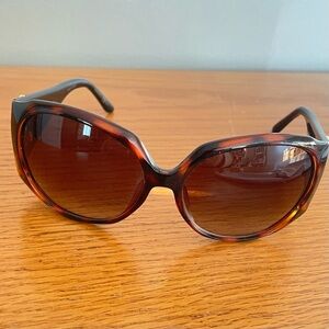 Christian Dior FrouFrou Tortoise Shell Crystal Accent Women's Sunglasses